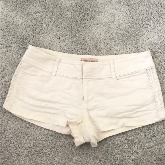 Guess Linen White Shorts - Picture 1 of 4